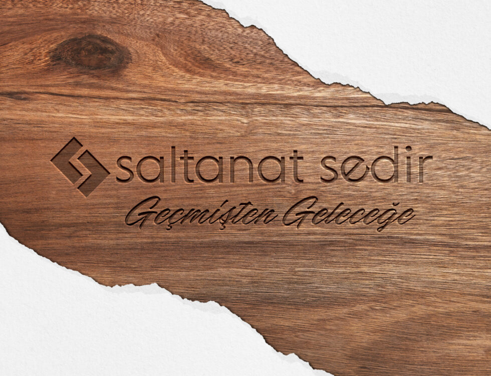 Wooden texture mockup and engraved wood text effect.